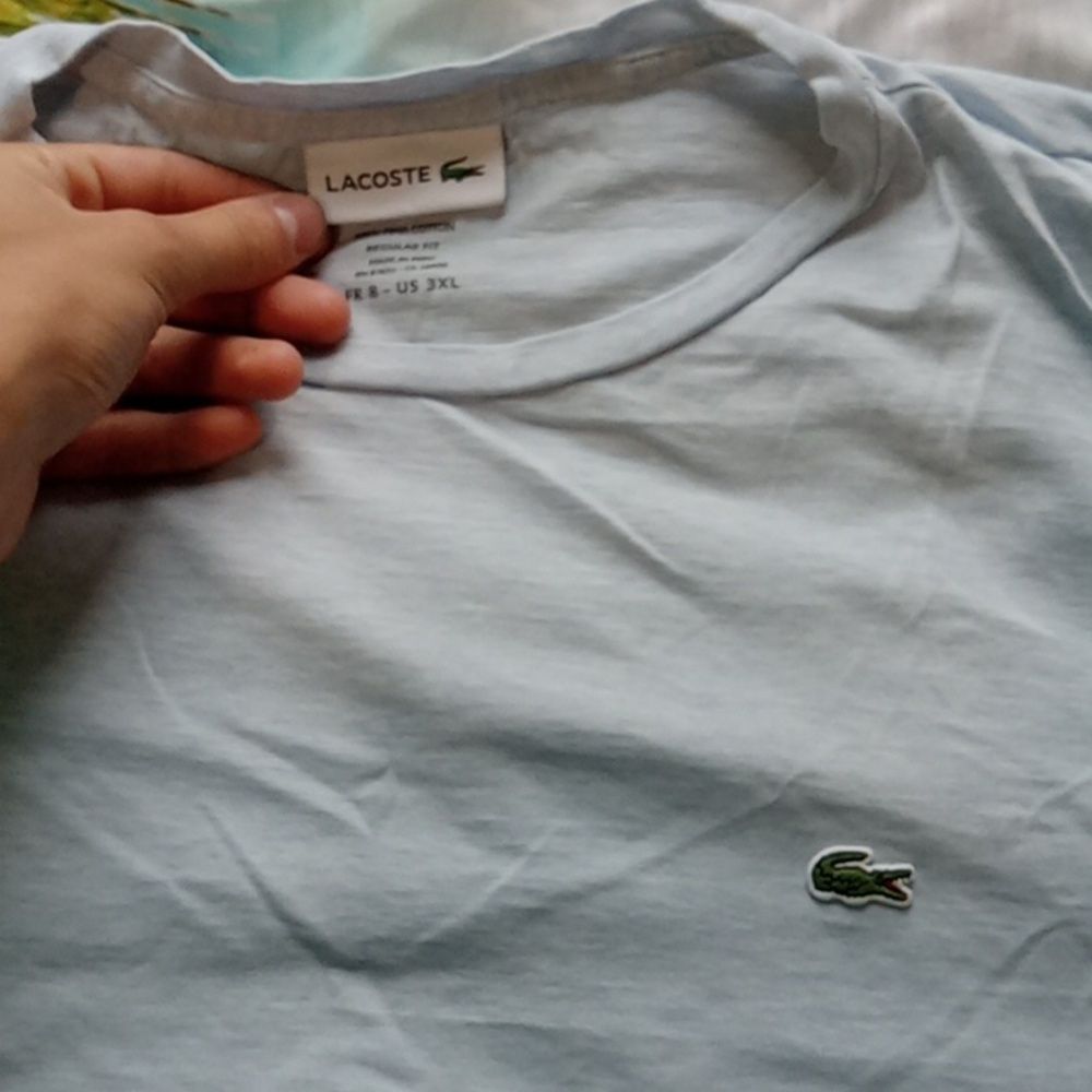 Lacoste Men's Light Blue T-Shirt